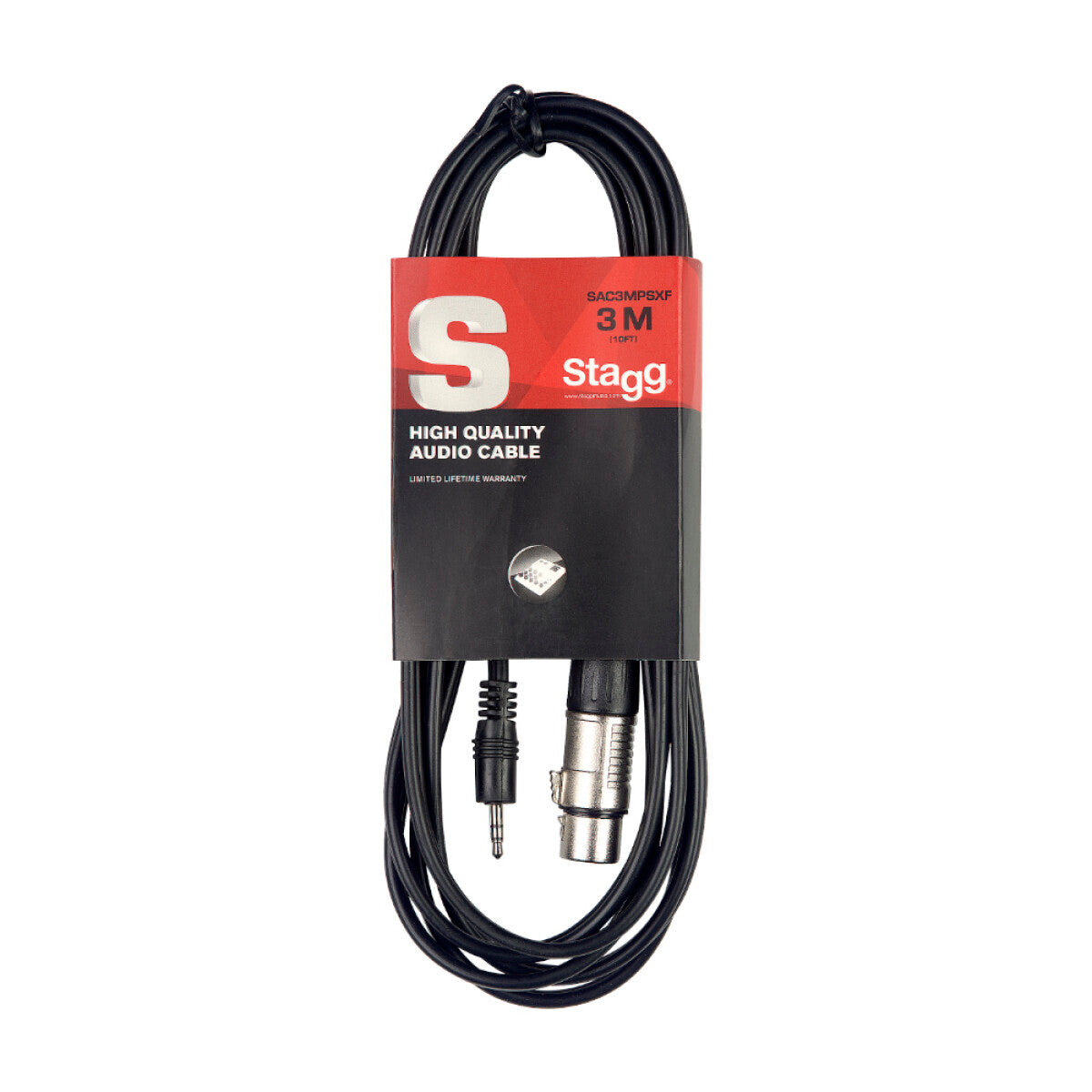 Stagg Audio cable, XLR/mini jack (f/m), 3 m (10')