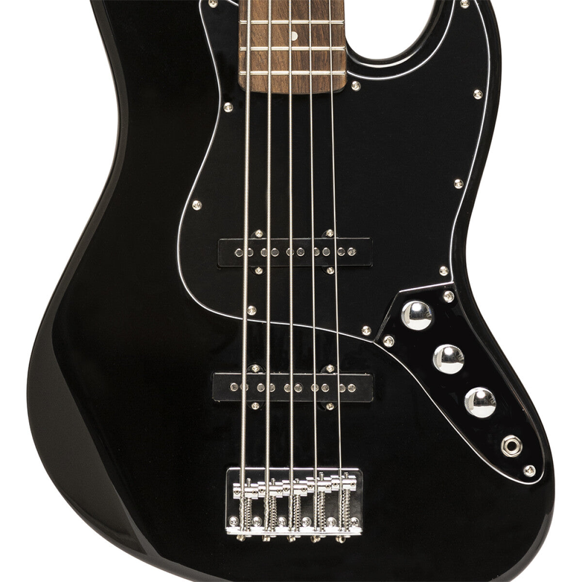 Stagg Standard "J" Electric 5 String Bass Guitar in Black