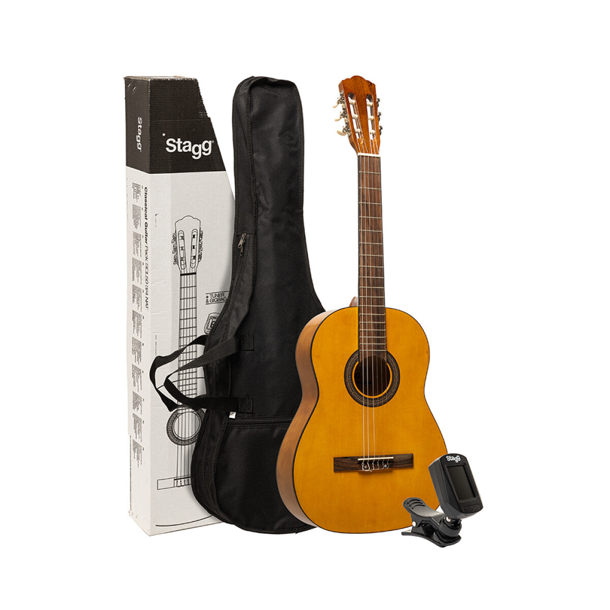 Stagg 3/4 Size Classical Guitar Packages in Natural