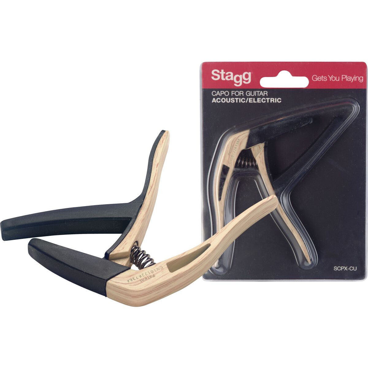Stagg Curved "trigger" Capo for Acoustic & Electric Guitar