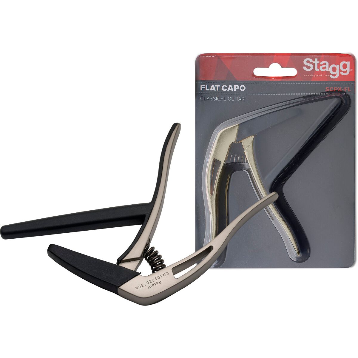 Stagg Flat "trigger" Capo for Classical Guitar