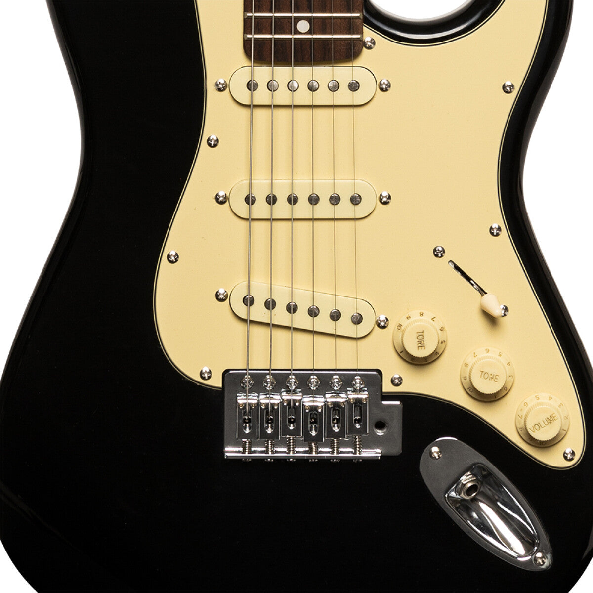 Stagg Electric Guitar Standard Series 3/4 in Black