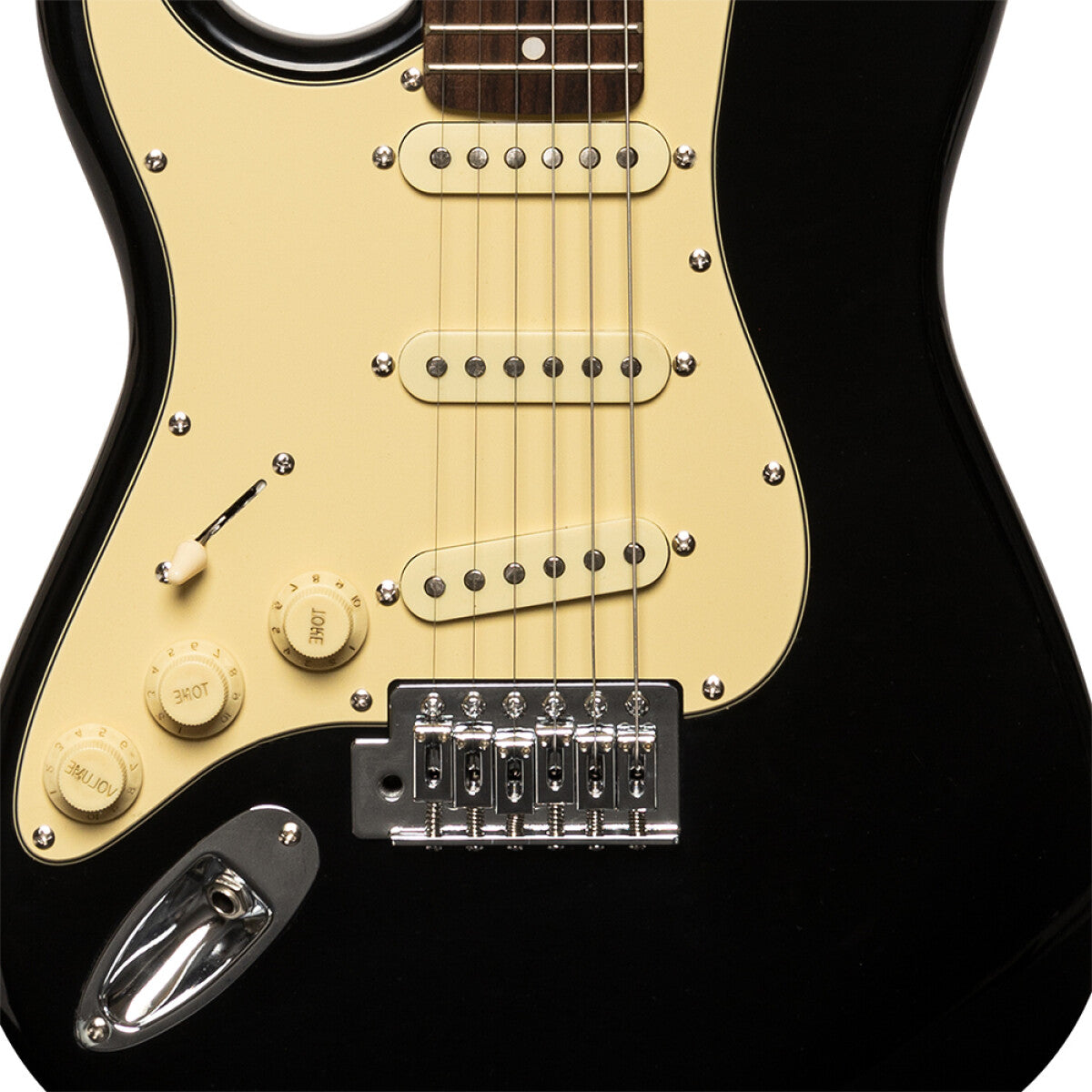 Stagg Electric Guitar Standard Series 3/4 Left Handed in Black