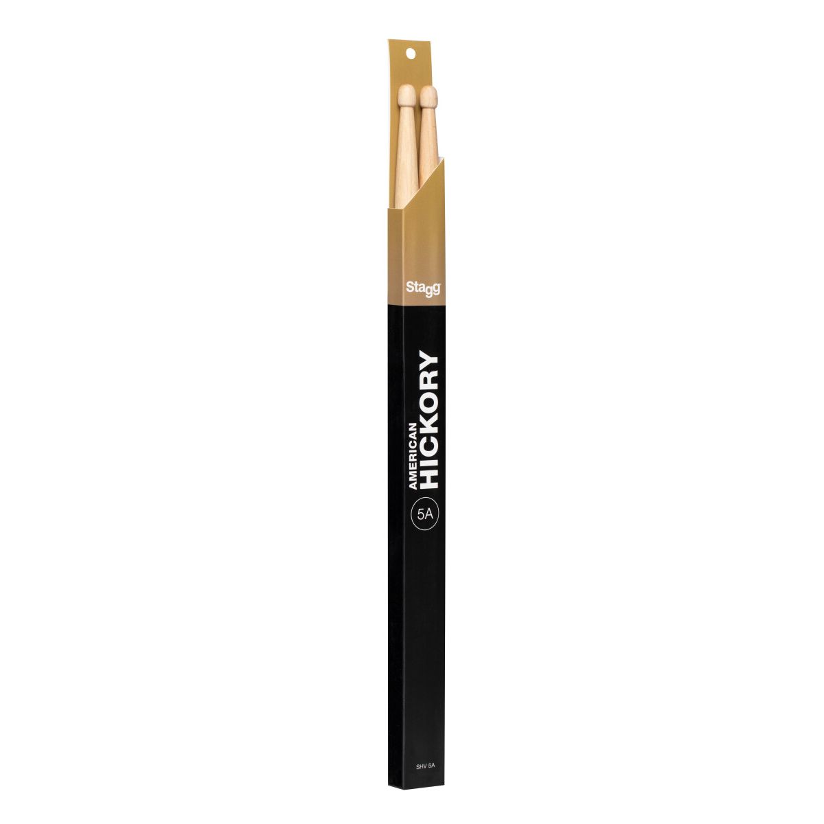 Stagg Pair of Hickory Sticks, V series 5A - Wooden Tip