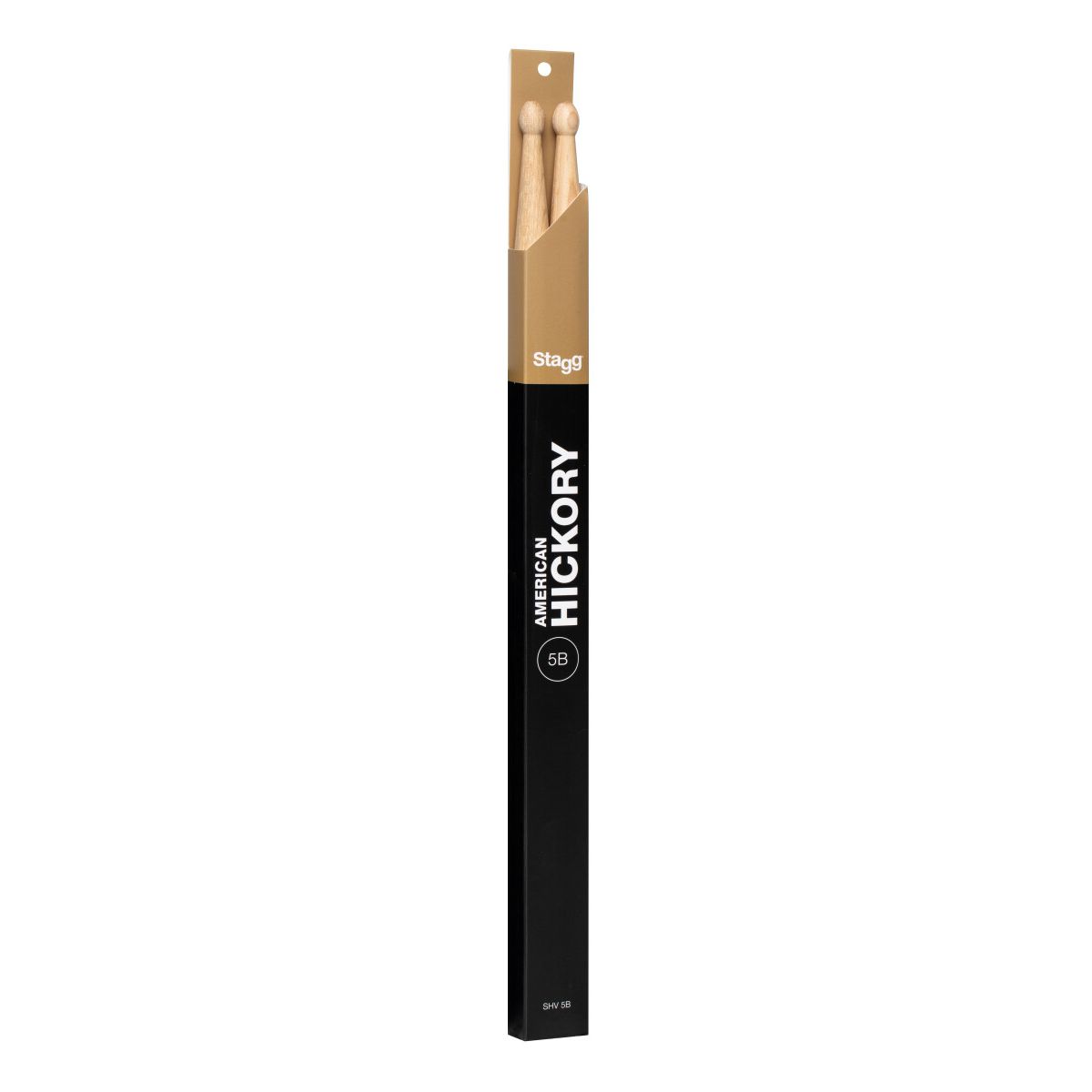 Stagg Pair of Hickory Sticks, V series 5B - Wooden Tip