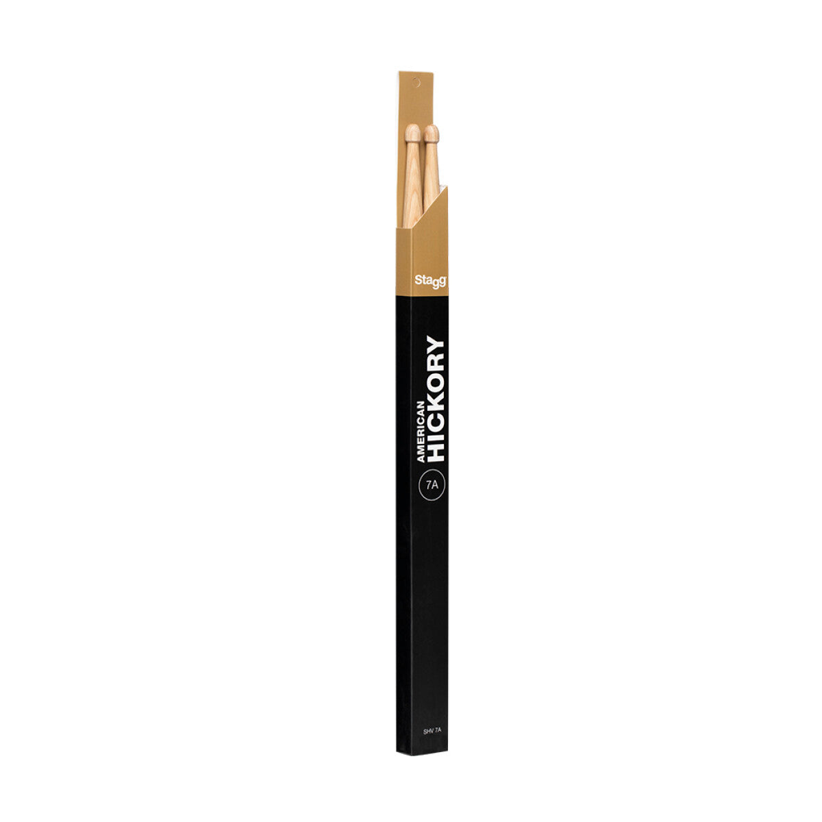 Stagg Pair of Hickory Sticks, V series 7A - Wooden Tip