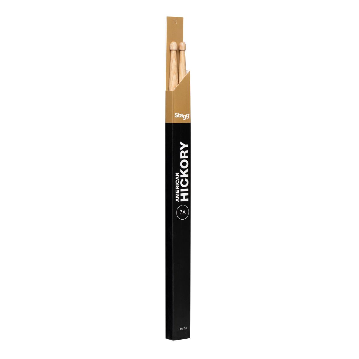 Stagg Pair of Hickory Sticks, V series 7A - Wooden Tip