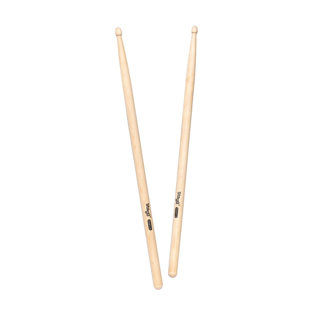 Stagg Pair of Maple Sticks 5A - Wooden Tip