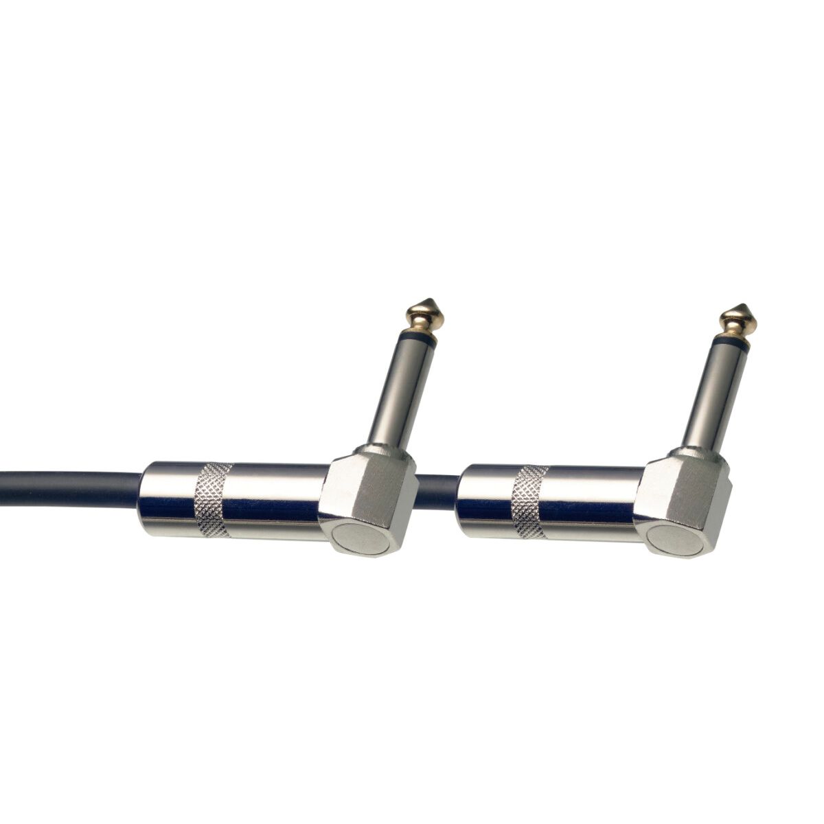 Stagg Mono patch cable, jack/jack (m/m, L-shaped), 90 cm (36"), metal
