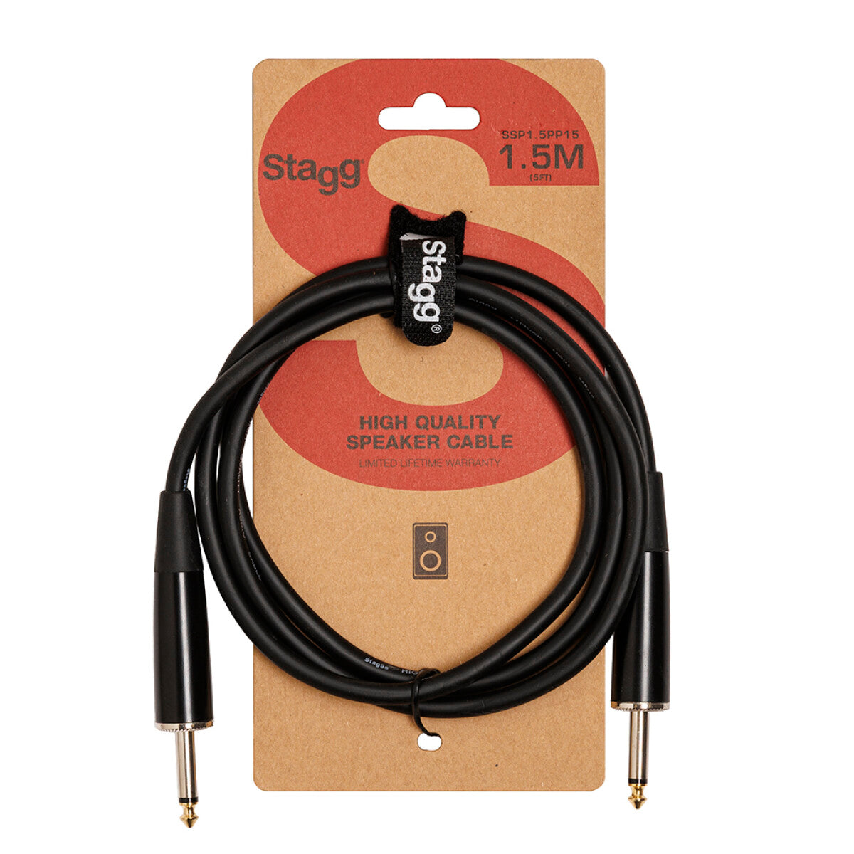 Stagg Speaker cable, jack/jack, 1.5 m (5")