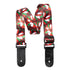 Stagg Terylene Ukulele Strap with Red Flower Pattern