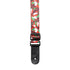 Stagg Terylene Ukulele Strap with Red Flower Pattern