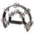 Stagg Cutaway Tambourine with 20 Jingles in Black