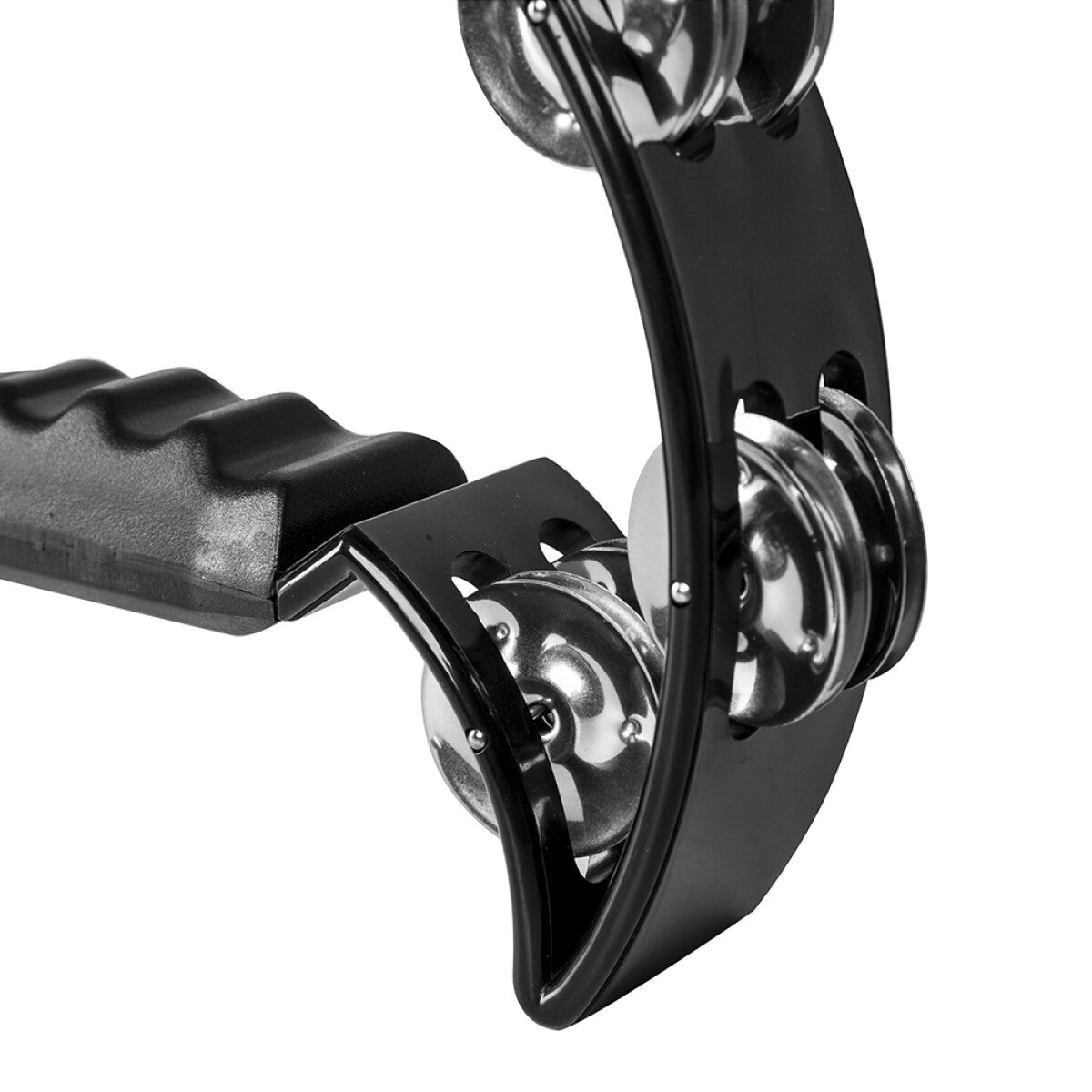 Stagg Cutaway Tambourine with 16 Jingles in Black