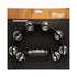 Stagg Cutaway Tambourine with 16 Jingles in Black