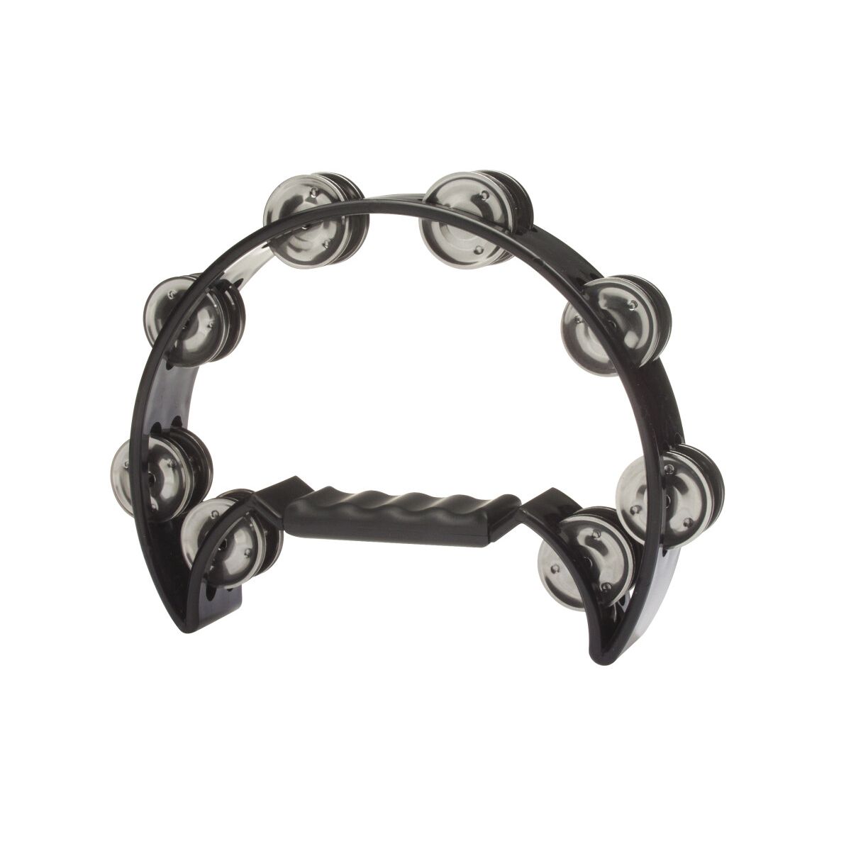 Stagg Cutaway Tambourine with 16 Jingles in Black