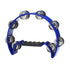 Stagg Cutaway Tambourine with 16 Jingles in Blue