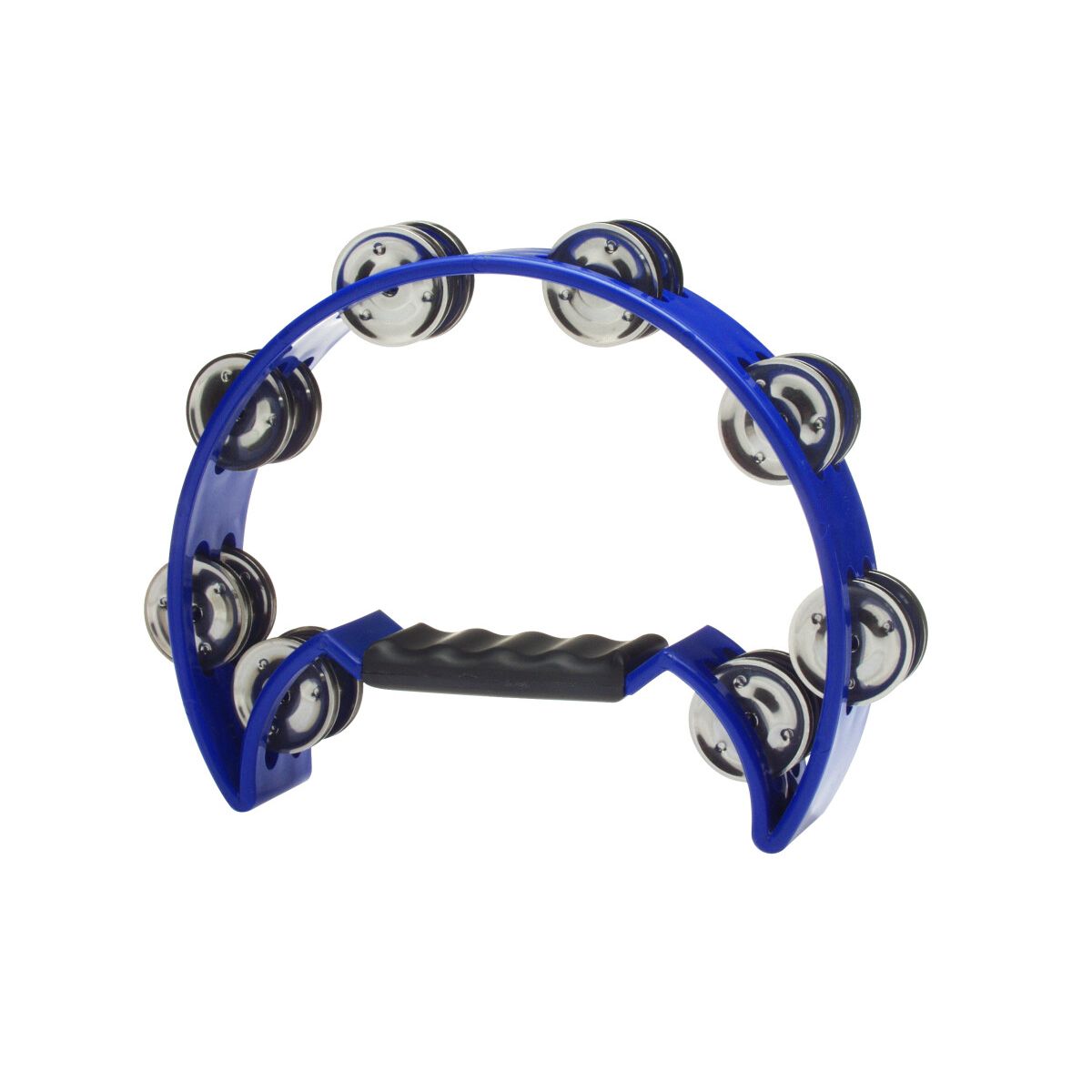 Stagg Cutaway Tambourine with 16 Jingles in Blue