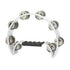 Stagg Cutaway Tambourine with 16 Jingles in White