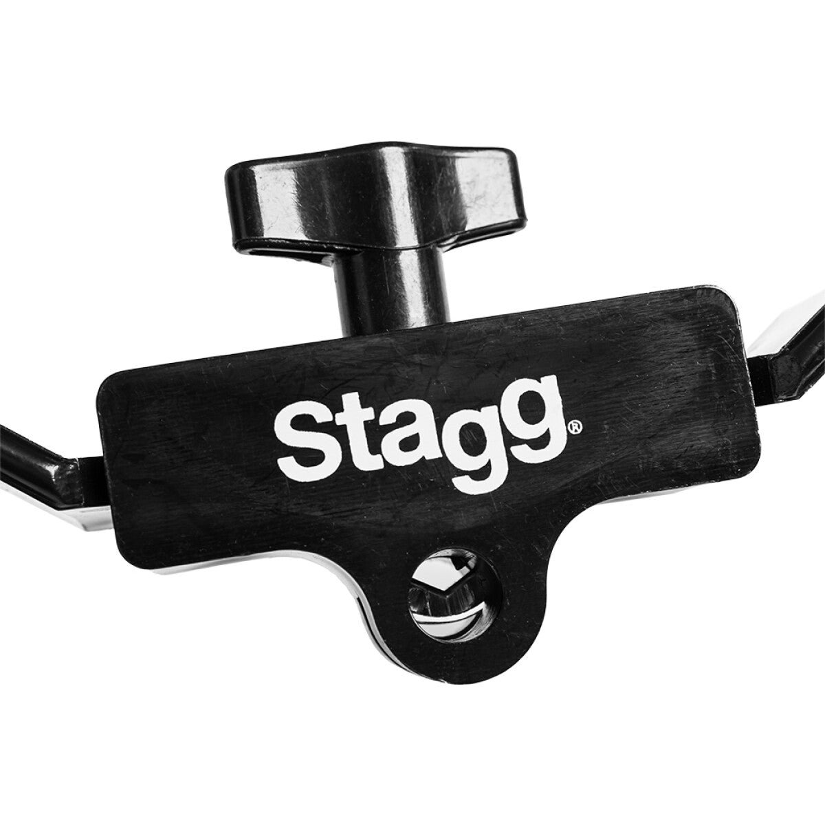 Stagg Half Moon Shaped Tambourine for Hi-Hat Stand - 16 Jingles