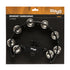 Stagg Half Moon Shaped Tambourine for Hi-Hat Stand - 16 Jingles