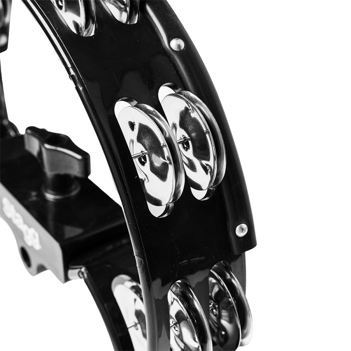 Stagg Half Moon Shaped Tambourine for Hi-Hat Stand - 16 Jingles