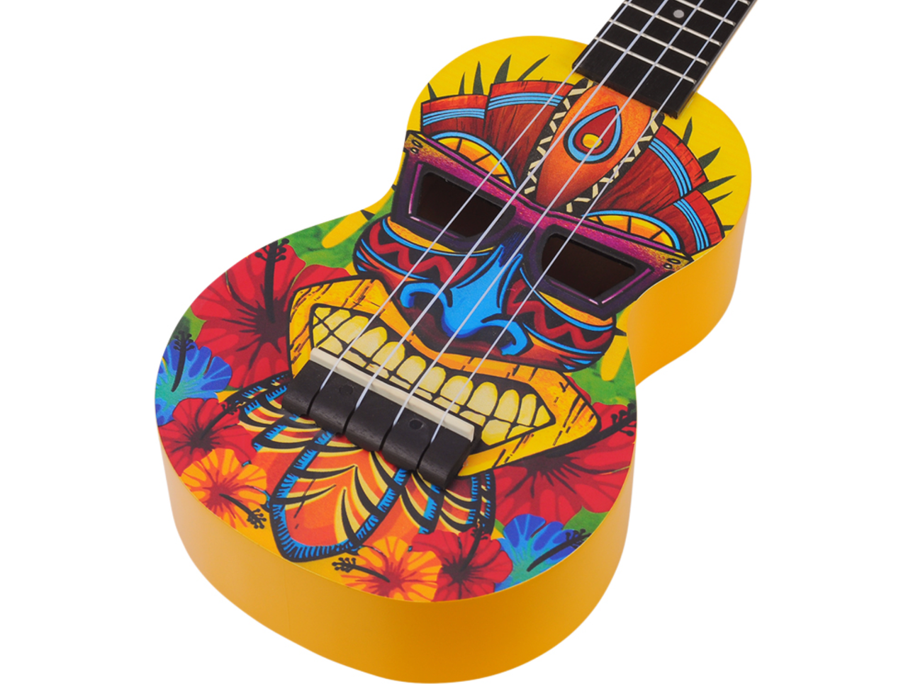 Mahalo Soprano Ukulele Tiki Design