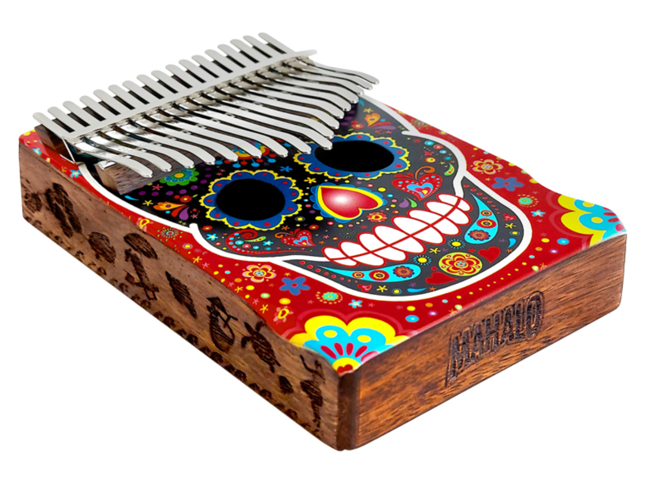 Mahalo Kalimba Day of the Dead Design