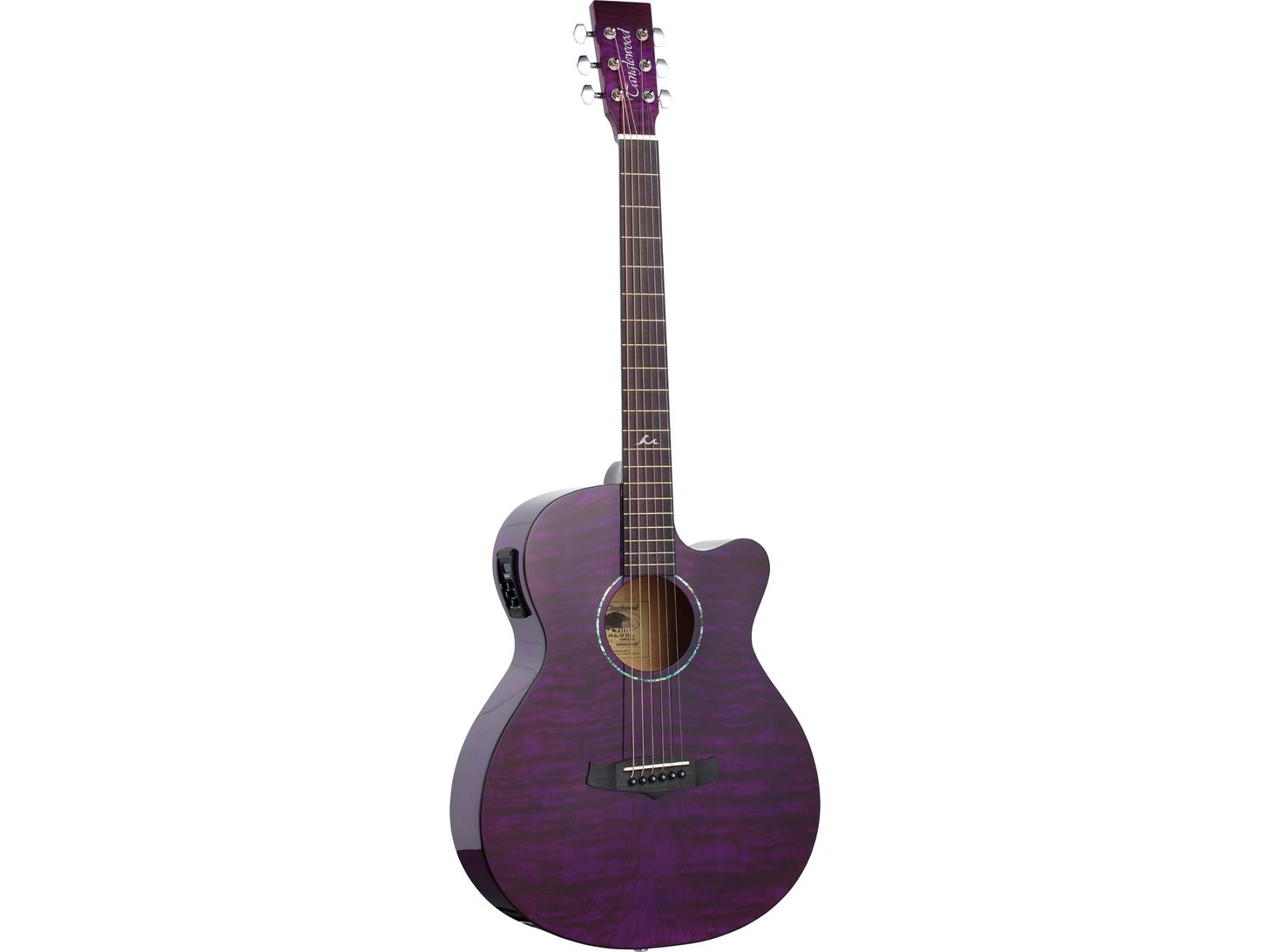 Tanglewood Electro Acoustic Guitar Azure 'TA4CEPU' Foxglove Purple Gloss