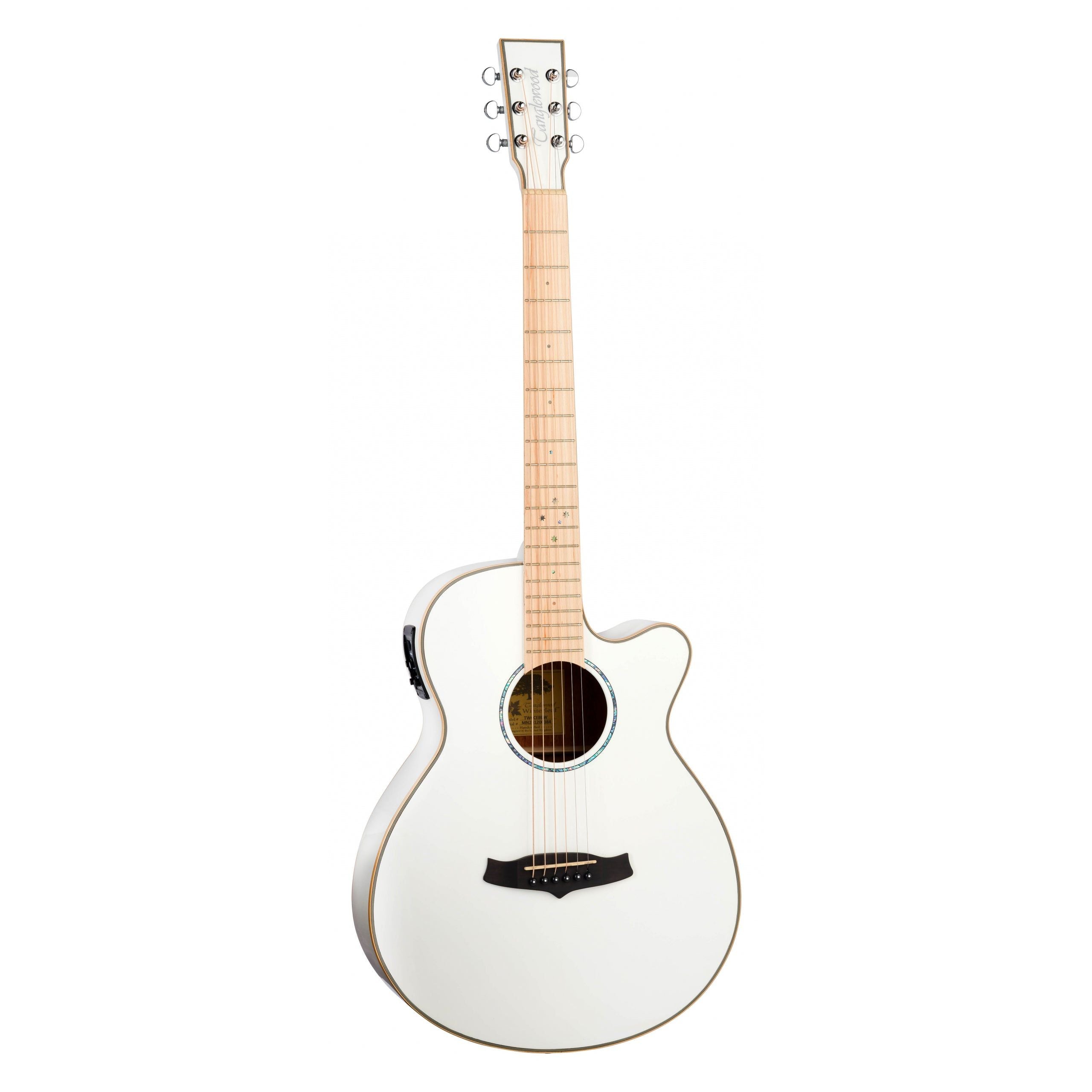 Tanglewood TW4CEBLW Super Folk Electro-Acoustic, Whitsunday White Gloss