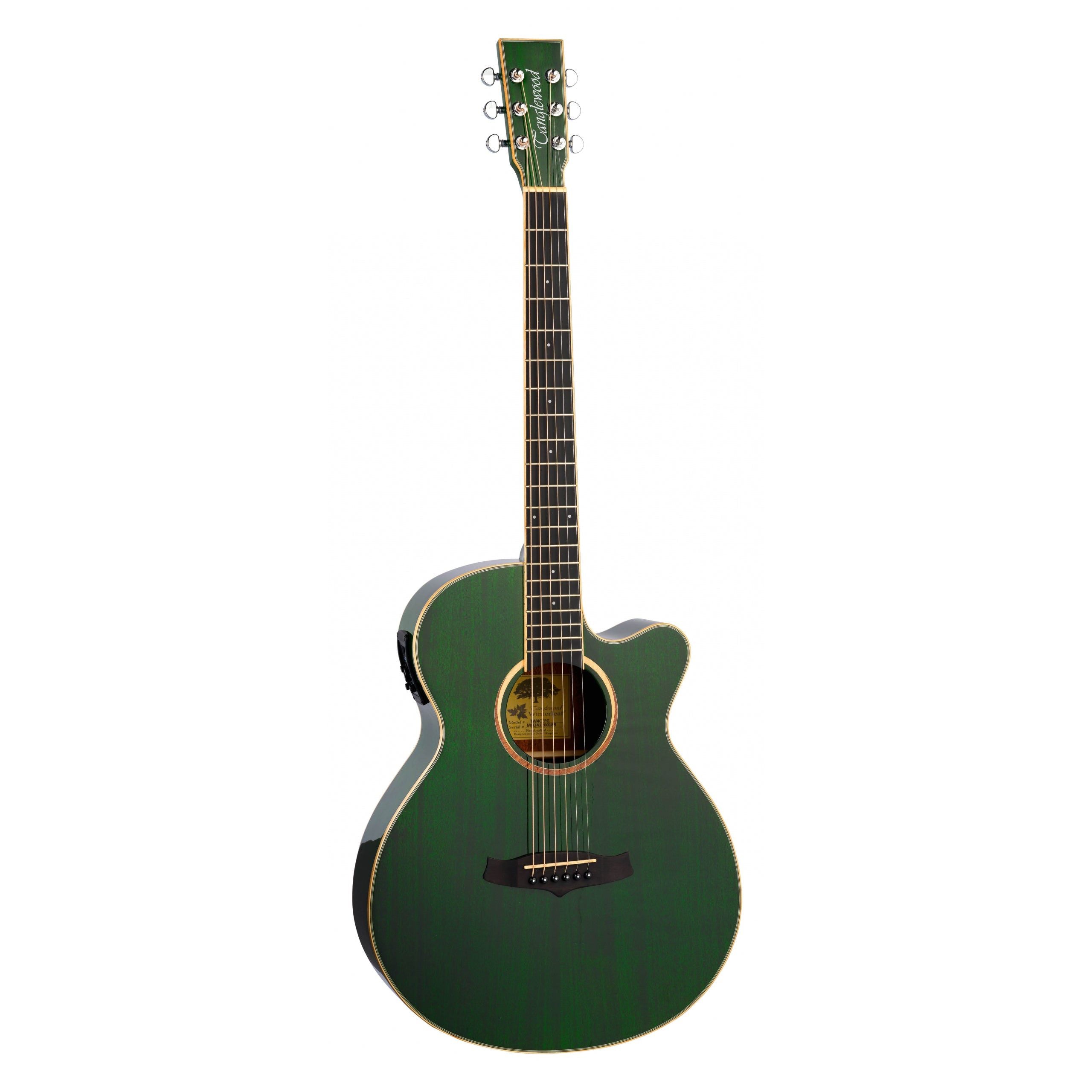 Tanglewood TW4CEFG Super Folk Electro-Acoustic, Through Green Gloss
