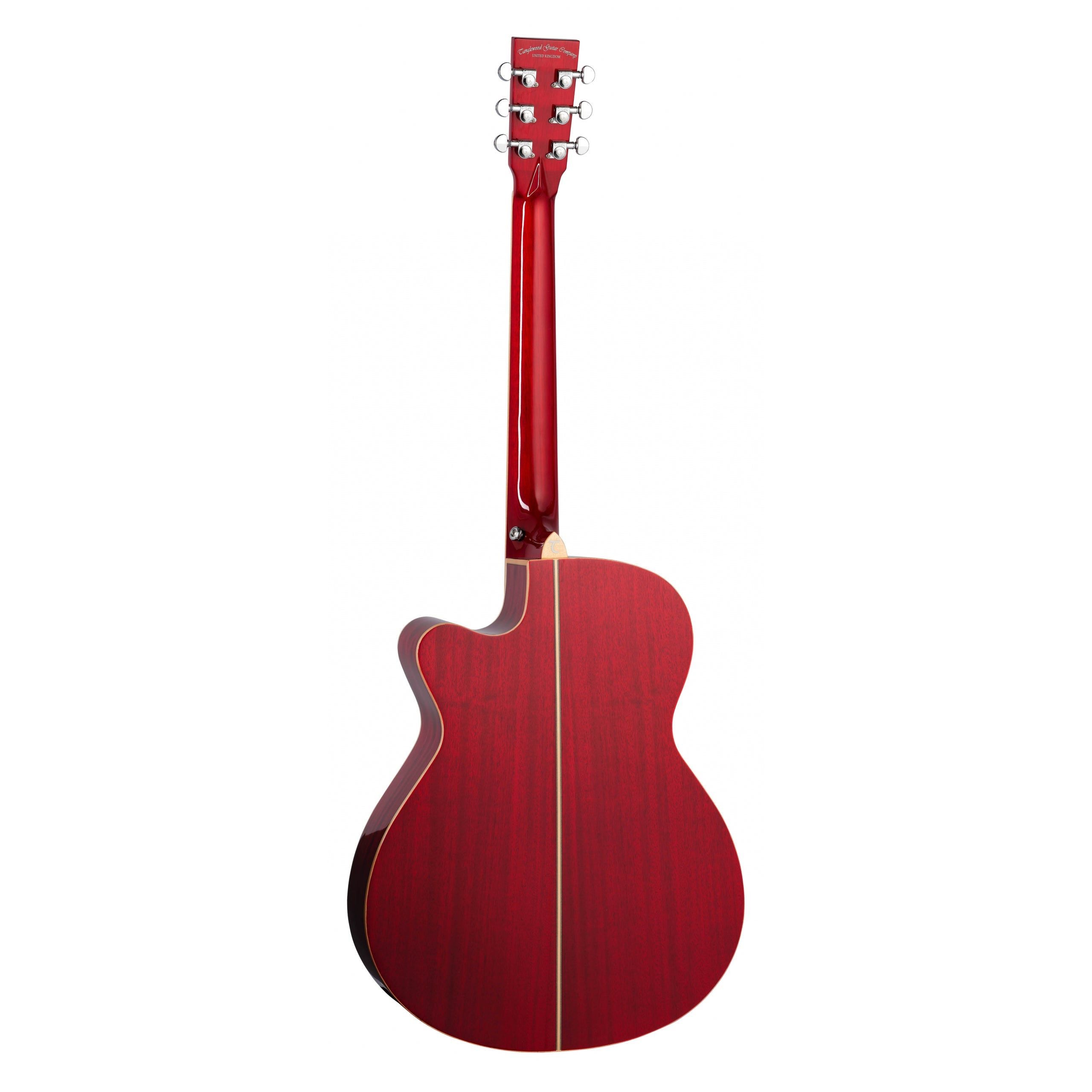Tanglewood TW4CER Super Folk Electro-Acoustic, Through Red Gloss