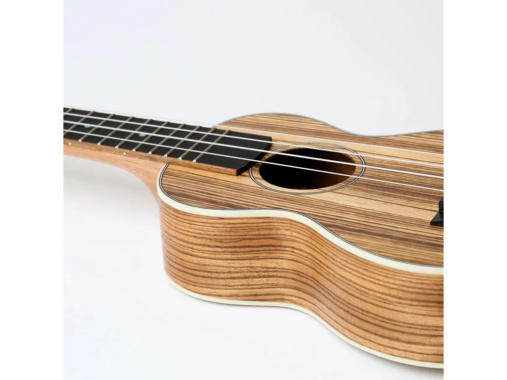 Snail Soprano Ukulele Zebrawood UKS-215E