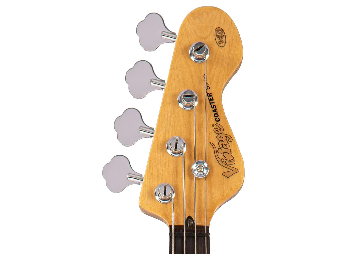 Vintage V40 Coaster Series Bass Guitar ~ Candy Apple Blue