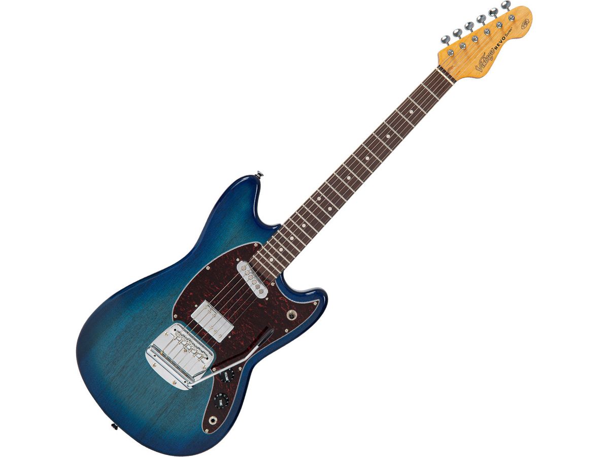 Vintage REVO Series 'Colt' HS Duo Electric Guitar ~ Blueburst