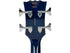 Vintage REVO Series 'Supreme' Semi Acoustic Bass ~ Blueburst