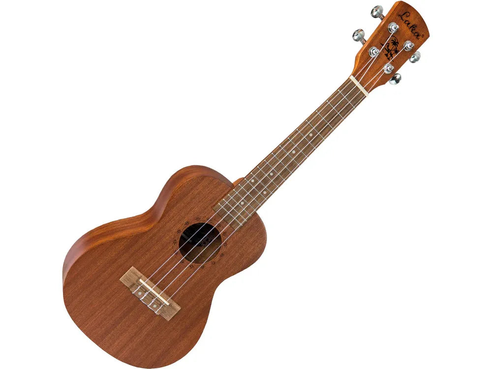 Laka Sapele Series Concert Ukulele & Bag ~ Natural