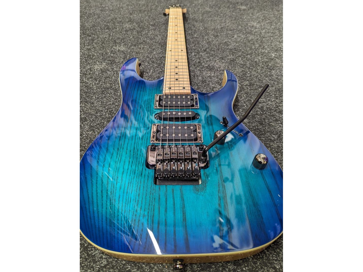 Ibanez RG370AHMZ Electric Guitar in Blue Moon Burst with Floyd Rose Pre-Owned