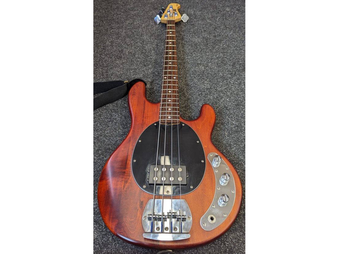 Sterling by Music Man S.U.B Ray 4 Bass in Walnut Satin with Gigbag & Strap Pre-Owned