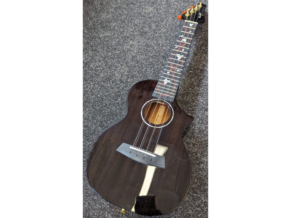 Enya EUC-M6 Black All Solid Mahogany Concert Ukulele