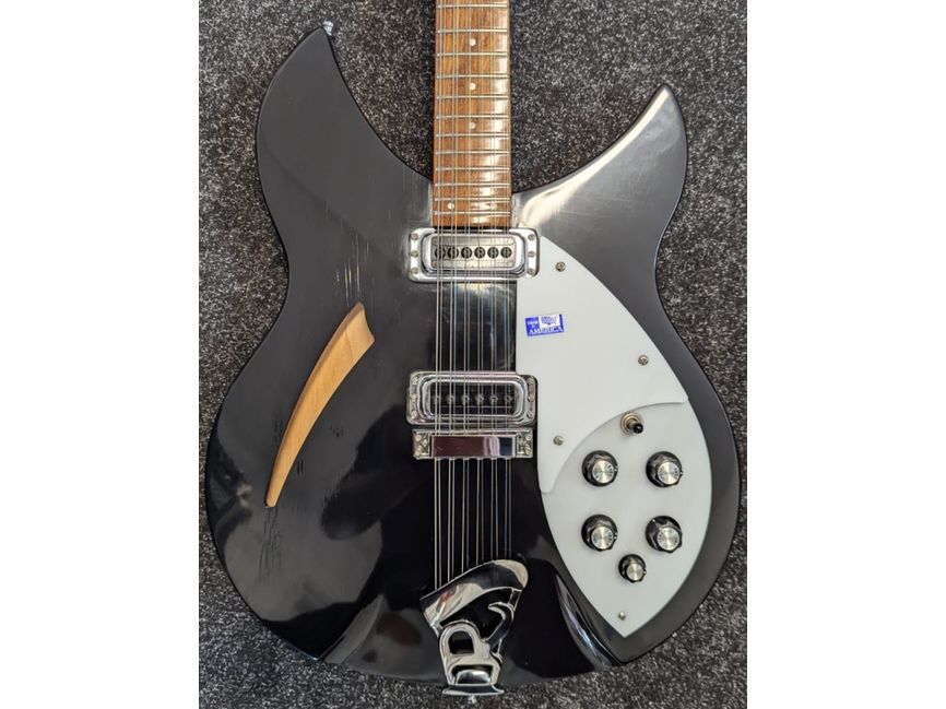 Rickenbacker 12 String Hollowbody Electric Guitar '2007' in Jetglo with Original Hardcase Pre-Owned