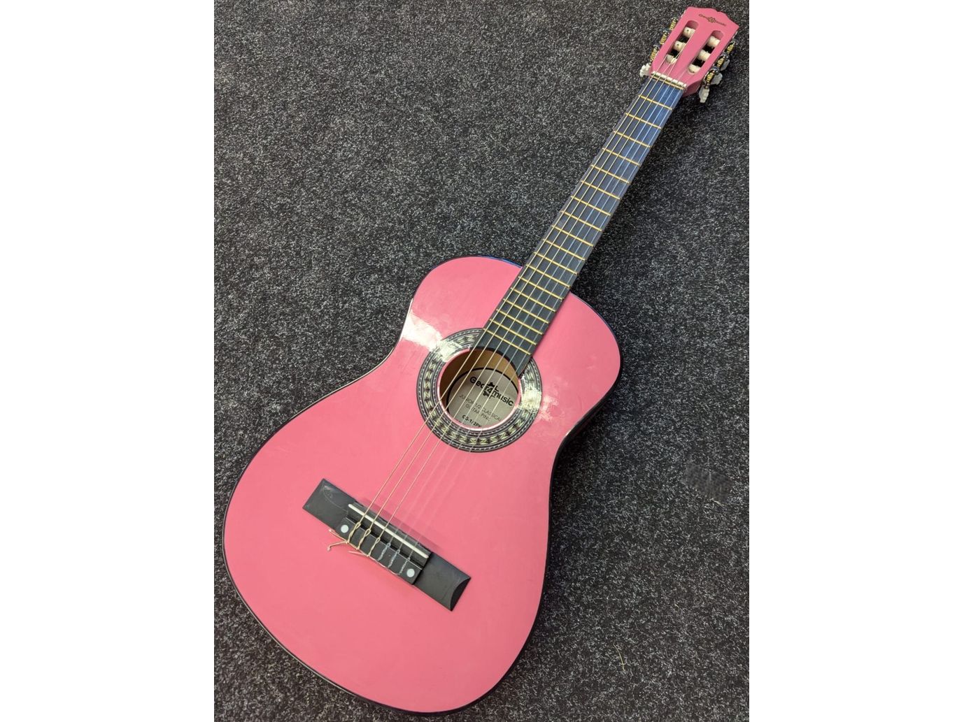 Gear4Music Classical Guitar 1/2 Size in Pink Pre-Owned