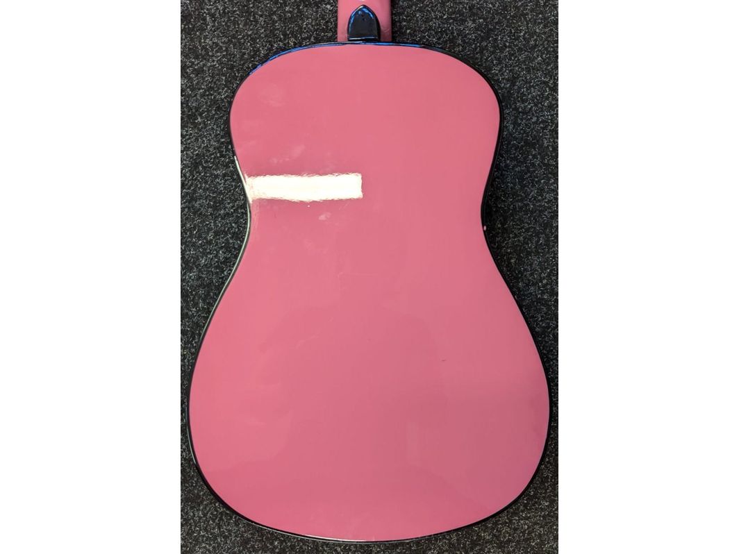 Gear4Music Classical Guitar 1/2 Size in Pink Pre-Owned