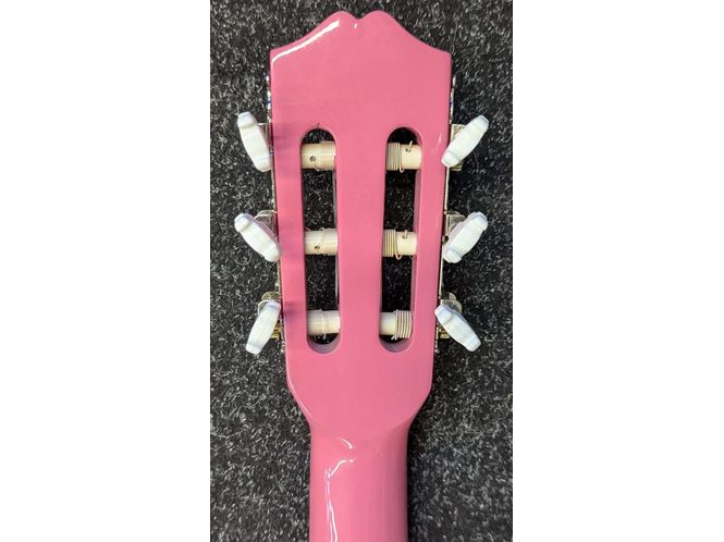 Gear4Music Classical Guitar 1/2 Size in Pink Pre-Owned