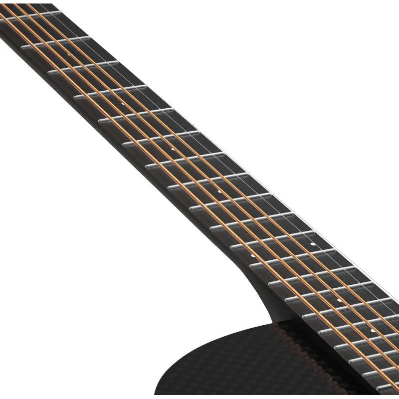 Enya X3 Pro SP1 EQ Carbon Fibre Electro-Acoustic Guitar in Black with Padded Gigbag
