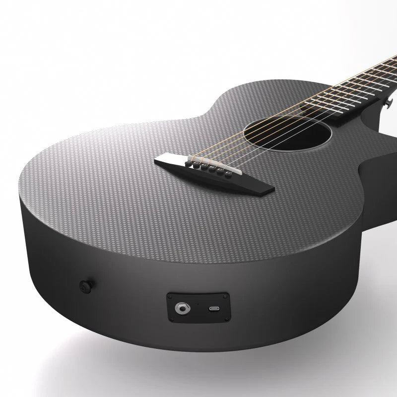 Enya X3 Pro SP1 EQ Carbon Fibre Electro-Acoustic Guitar in Black with Padded Gigbag