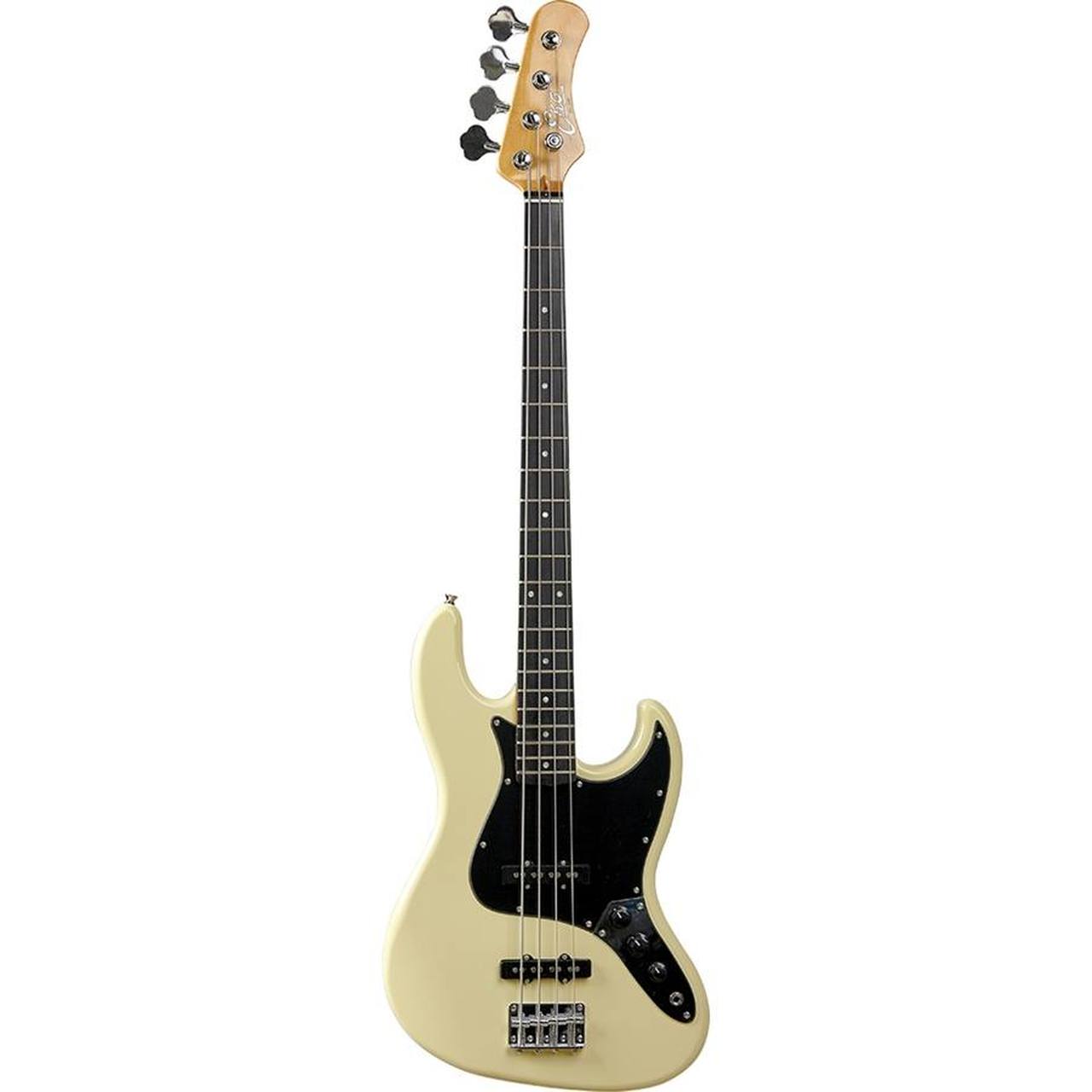 Eko VJB-200V Bass Guitar in Vintage White