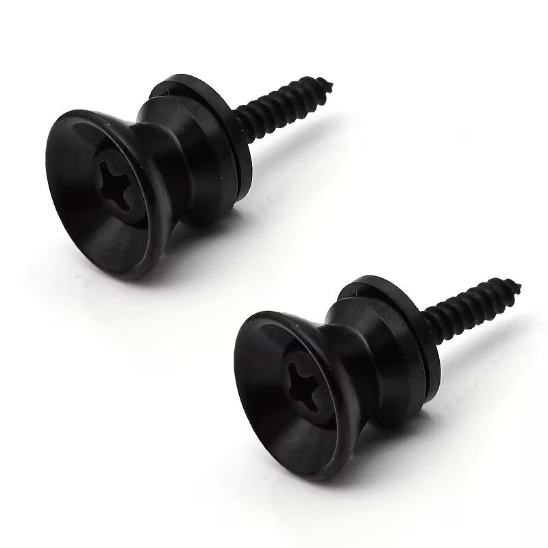 Turner Strap Buttons for Guitar, Bass & Ukulele Pack of 2 in Black