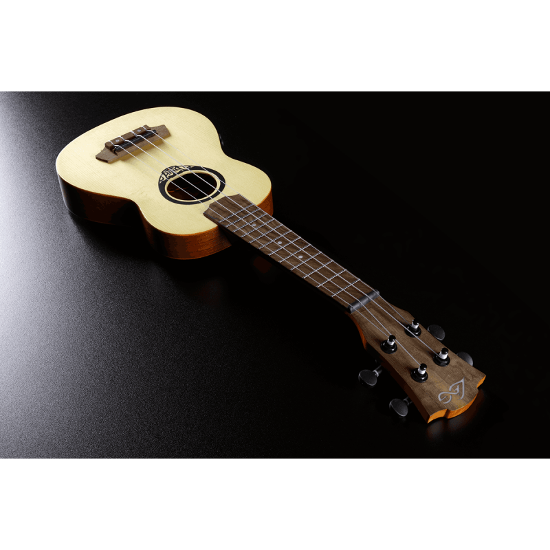 LAG Soprano Slim Arched Back Electro Ukulele With Case
