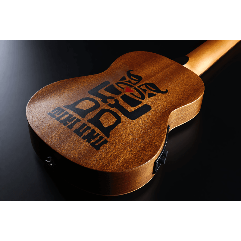 LAG Soprano Slim Arched Back Electro Ukulele With Case